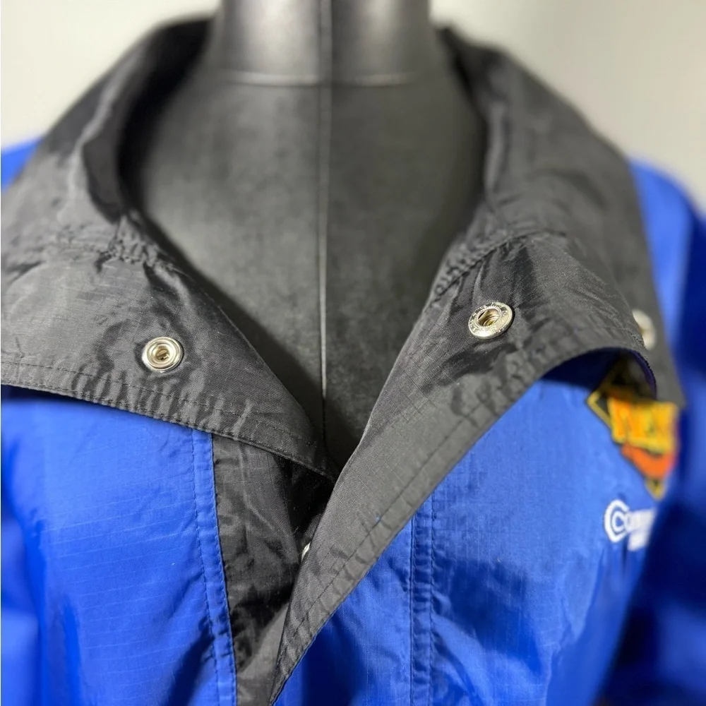 UltraClub Collection Size Large Blue/Black Windbreaker Jacket